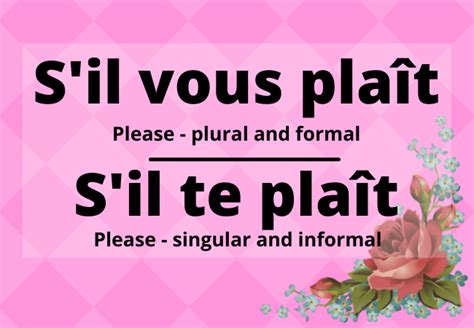 s'il te plaît|s'il vous plait ou plaît.